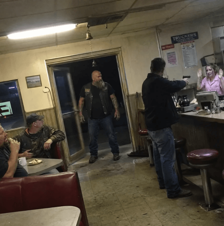 A Gunman Had a Young Waitress at His Mercy — Then an Old Biker Walked Through the Door