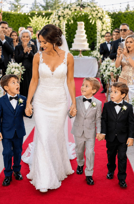 I Brought My Five-Year-Old Triplets to My Millionaire Ex-Husband’s Wedding — Then His Family Saw Their Faces