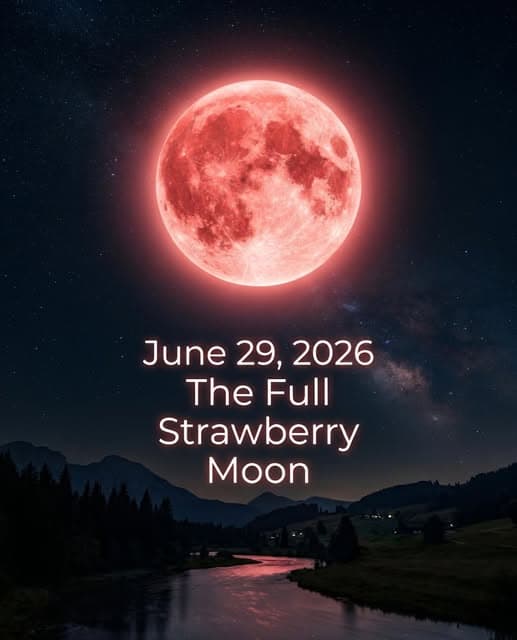 Look Up on June 29: The Full Strawberry Moon Will Light Up the Sky in One of the Most Beautiful Nights of 2026