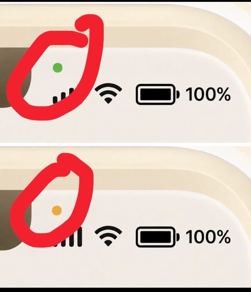 Have You Ever Noticed the Green and Orange Dots on Your Phone? Here’s What They’re Really Trying to Tell You