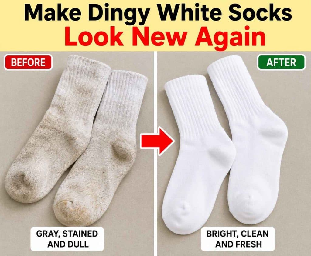 Make Dingy White Socks Look New Again: The Simple Laundry Trick Most People Never Try…