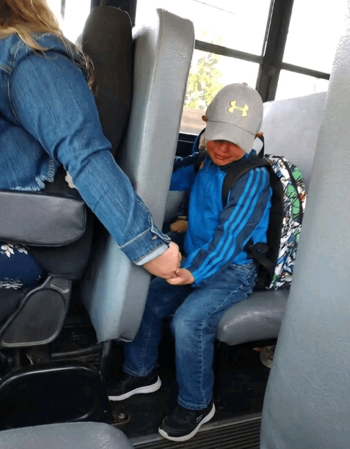 My Son Was Terrified to Ride the School Bus on His First Day of Pre-K — Then the Bus Driver Did Something I’ll Never Forget