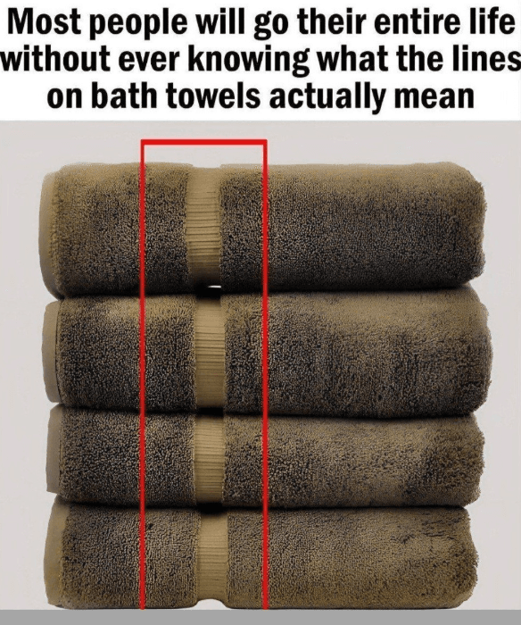 Those Strange Lines on Your Towels Aren’t Just Decoration They Secretly Reveal the Quality