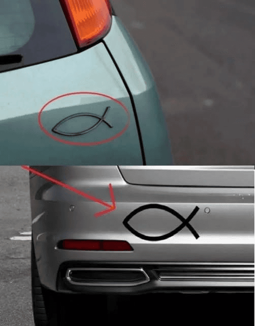What Does the Small Fish Symbol on the Back of Some Cars Really Mean?
