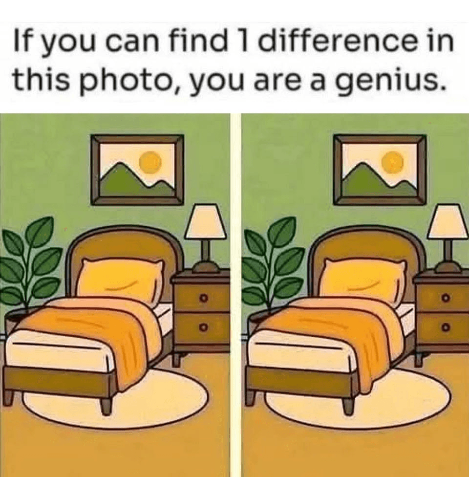 The Cozy Bedroom: Find 1 Difference.